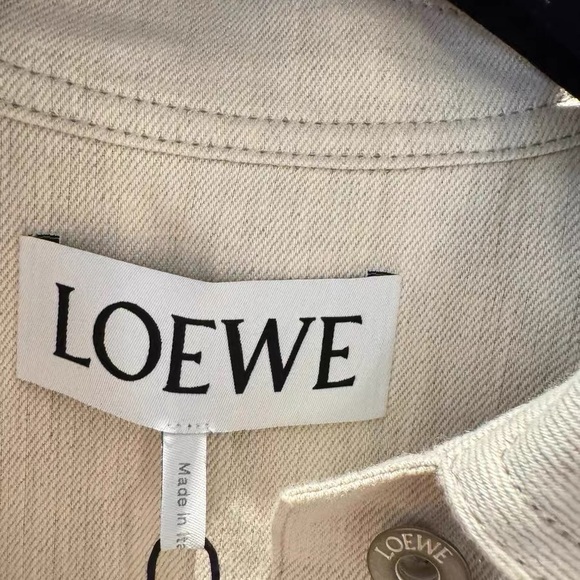 Authentic Loewe Cream and Brown Jean Jacket - Picture 3 of 5